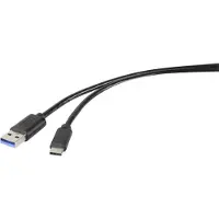 Renkforce CONRAD Câble de connexion USB 3.2 Gen 1 (USB 3.0) [1x USB 3.2 Gen 2 mâle A ? (USB 3.1) - 1x