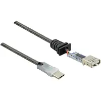 Renkforce Câble USB USB 2.0 USB-C mâle, USB-A femelle 7.50 m noir contacts dorés RF-4752800