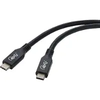 Renkforce Câble USB USB4 USB-C 0.80 m Noir Prise aluminium RF-4870098