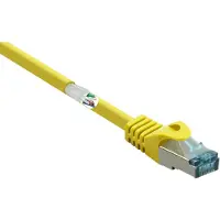 Renkforce RF-5153664 Câble réseau RJ45 Câble patch CAT 6a S/FTP 10.00 m jaune avec (RF-5153664)