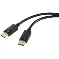 Renkforce Câble de connexion DisplayPort DisplayPort mâle, DisplayPort mâle 5. (5 m), Câble vidéo, Noir