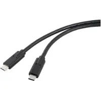 Renkforce Câble d'écran USB-C USB4 USB-C 1.00 m noir double blindage RF-5241746 (RF-5241746)