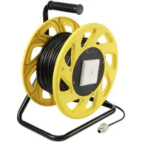 Renkforce RJ45 Netzwerk Verlängerungskabel CAT 6a S/FTP 60 m Orange PUR-Mantel (RF-5264730)