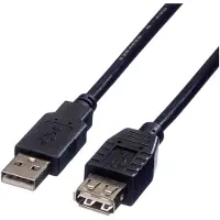 Roline - Rallonge de câble USB - USB (M) pour USB (F) - USB 2.0 - 3 m - noir