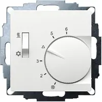 Eberle UTE 1770-RAL9016-M-55 Thermostat d'ambiance encastré 5 à 30°C, Thermostat, Blanc
