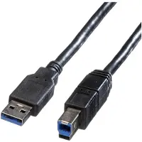 Roline Câble USB 3.2 Gen 1, type A-B, noir, 1,8 m