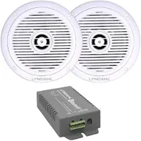Lyndahl LYNCS180IPS2 Kit d'enceintes encastrables 2 voies 120 W 4 Ω blanc 1 kit (Set), Enceinte encastrable, Blanc