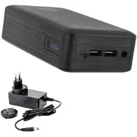 XTPower XT-27000 DC AO PA Powerbank 26800 mAh Li-Ion USB, USB-C, DC femelle 3.5mm Noir (26800 mAh, 99.16 Wh), Chargeur de secours, Noir