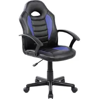 Rocada Chaise de jeu Basic bleue, Chaise gaming, Bleu, Noir