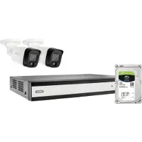 ABUS Set de surveillance (1920 x 1080 Pixels), Caméra réseau, Blanc