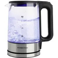 Gourmet Maxx Bouilloire en verre LED 1,7L 2200W **Produit de second choix – testé & parfaitement fonctionnel** en Noir/Acier inoxydable
