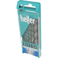 Heller Jeu de forets hélicoïdaux en métal HSS 6t (2 millimètres, 3 millimètres, 4 millimètres, 5 millimètres, 6 millimètres, 8 millimètres)