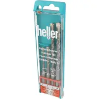 Heller Jeu de mèches à marteau en carbure de tungstène 4t (10 mm, 5 mm, 6 mm, 8 mm)