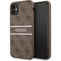 GUESS Guhcn614Gdbr Iphone 11 / Xr 6,1Brązowy/Brown Hardcase 4G Stripe