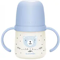 Suavinex Bouteille À Anses Suavinex Wild & Free Bleu 150 Ml