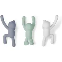 Umbra Set de 3 patères Buddy - pastel