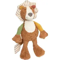Sigikid Patchwork Lion, Green Collection, Peluche, doudou, animal en peluche, brun / blanc / beige, 39554