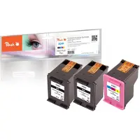 Peach PI300-563 Druckerpatrone 3 Stück(e) Kompatibel Standardertrag Schwarz, Cyan, Magenta, Gelb