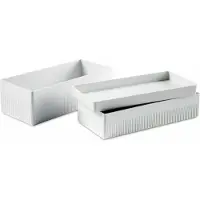 Authentics Bac gerbable Kali S, boîte de rangement, ABS, blanc, 28.5 x 12 x 3 cm, 1300178