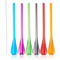 Mastrad Lot De 6 Pailles Cuillères Multicolore San