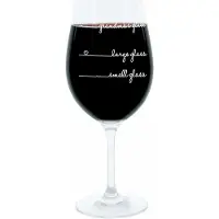 Glaskoch B. Koch jr. GmbH + Co. KG Leonardo verre à vin XL, Grandmas Glass Handwriting, cadeau verre d'humeur avec gravure amusante, Mood verre à vin, 610ml