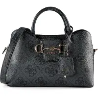 GUESS Sacs à main 'Janie Logo Girlfriend Satchel' gris foncé