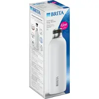Brita sodaTRIO Bouteille en acier inoxydable blanc grand modèle