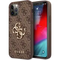 GUESS Pu 4g Metal Logo Iphone 12/12 Pro Phone Case Marron