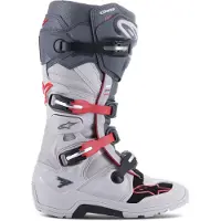 Alpinestars Bottes Tech 7 Enduro Ligh Gray Dark Gray Bright Red
