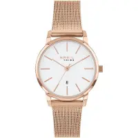 Breil Montre à affichage analogique 'Avery' poudre / blanc