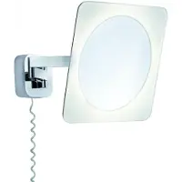 Paulmann Miroir cosmétique mural/plafond Bela, IP44, LED 5,7W, chromé/blanc/miroir, 230V, métal/acrylique