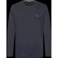 BOSS T-Shirt 'Mix&Match' bleu foncé / blanc cassé