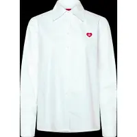 HUGO Erselia 10277309 Long Sleeve Blouse Blanc 34 Femme
