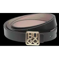 HUGO pour femme. 50558814 Ceinture Petrissa noire (90cm), Casuel, Cuir