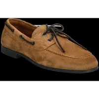 Tommy Hilfiger pour homme. FM0FM05863 Chaussures bateau en cuir marron avec semelles flexibles (43), Plat, Lacets, Casuel