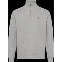 Ralph Lauren pour homme. 710P07411003 Jersey Estate-Rib avec fermeture éclair courte (XXL), Casuel, Gris, Coton, Manche longue