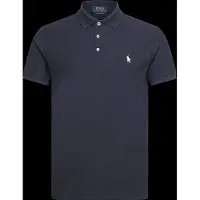Ralph Lauren pour homme. 710B13479005 Polo Slim Fit en piqué marine sur mesure (XS), Casuel, Coton, Manche courte
