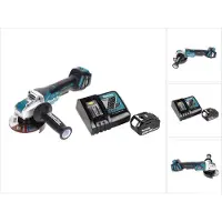 Makita DGA 519 RF1 Meuleuse d'angle sans fil 18 V 125 mm Brushless X-Lock + 1x batterie 3,0 Ah + chargeur