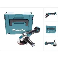 Makita DGA 519 ZJ Meuleuse d'angle sans fil 18 V 125 mm Brushless X-Lock Solo + Makpac - sans batterie, sans chargeur
