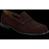 BOSS Mocassins en cuir suédé avec finition Penny et logo en relief