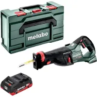 Metabo SSEP 18 LT BL Scie sabre sans fil 18 V 32 mm Brushless + 1x batterie LiHD 4,0 Ah + Metabox - sans chargeur