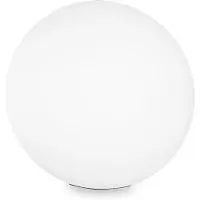ROSSINI ILLUMINAZIONE Lampadaire De Jardin Sphérique Polycarbonate Blanc Avec Raccord E27 Ip65 Ø 30 - 26,5 Cm, Éclairage Extérieur Pour Allées Et Espaces Verts - Rossini