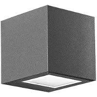 ROSSINI ILLUMINAZIONE Applique Led Argent 4,5W Émission Carrée Unique Ip65 4000K Anthracite - Éclairage Mural Extérieur En Aluminium Moulé Sous Pression