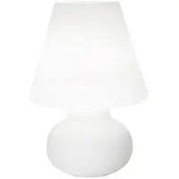 ROSSINI ILLUMINAZIONE Lampe De Table Gloria 40Cm - Éclairage De Comptoir En Verre Blanc Satiné Triple Couche E27 Ip20 75W, Style Moderne - Groupe Rossini