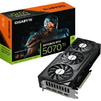 Gigabyte GeForce RTX 5070 Ti WINDFORCE OC V2 16G Carte Graphique - 16GB GDDR6, 256bit, PCI-E 5.0, 2497 MHz Fréquence du GPU, 3 x DisplayPort, 1 x HDMI, GV-N507TWF3OCV2-16GD
