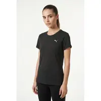 Puma T-shirt fonctionnel 'Tad Essential' noir chiné / blanc
