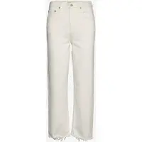 Levi's Jean 'Ribcage Straight Ankle Jeans' blanc denim