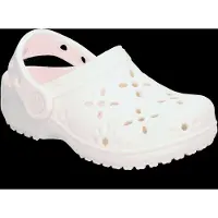 Crocs Classic Floral Cut Out Clogs Blanc EU 22-23 Enfants