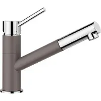 BLANCO Robinet de cuisine avec douchette KANO-S chromé gris volcan 527654