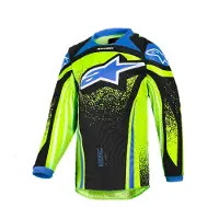 Alpinestars Maillot Racer Nomur Enfant 2026 Dk Navy Yllw Fl Ucla Blue, Taille: XS